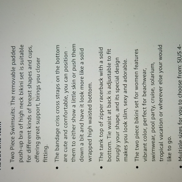 NWT TWO PIECE HIGH NECK BIKINI SET CUTOUT CRISS CROSS BANDAGE SWIM BATHING SUIT - Picture 10 of 14